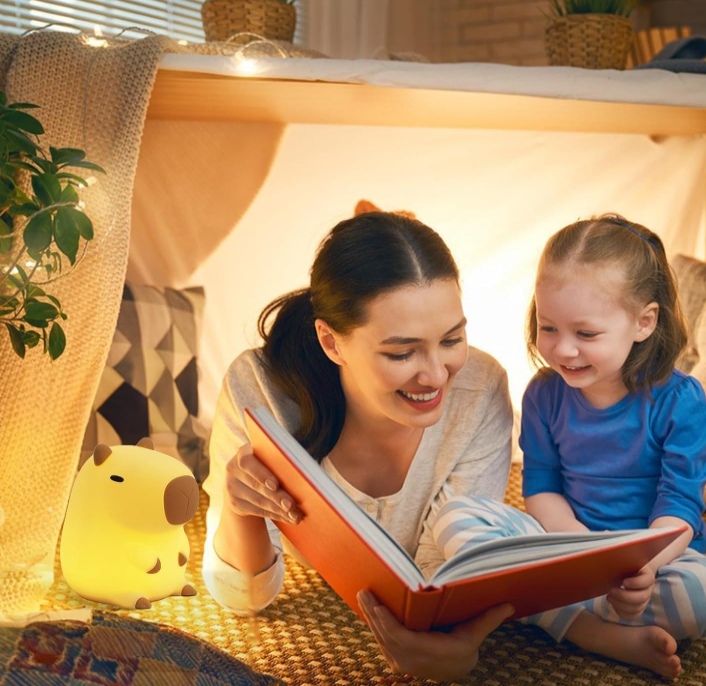 Lulucapy® — la veilleuse capybara en silicone