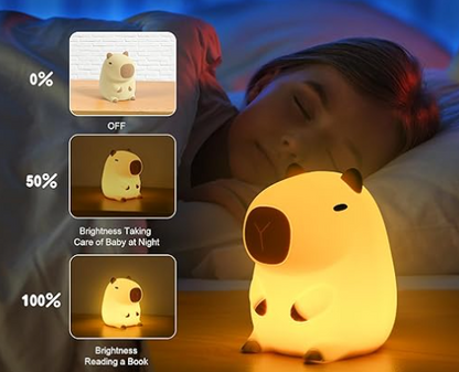 Lulucapy® — la veilleuse capybara en silicone