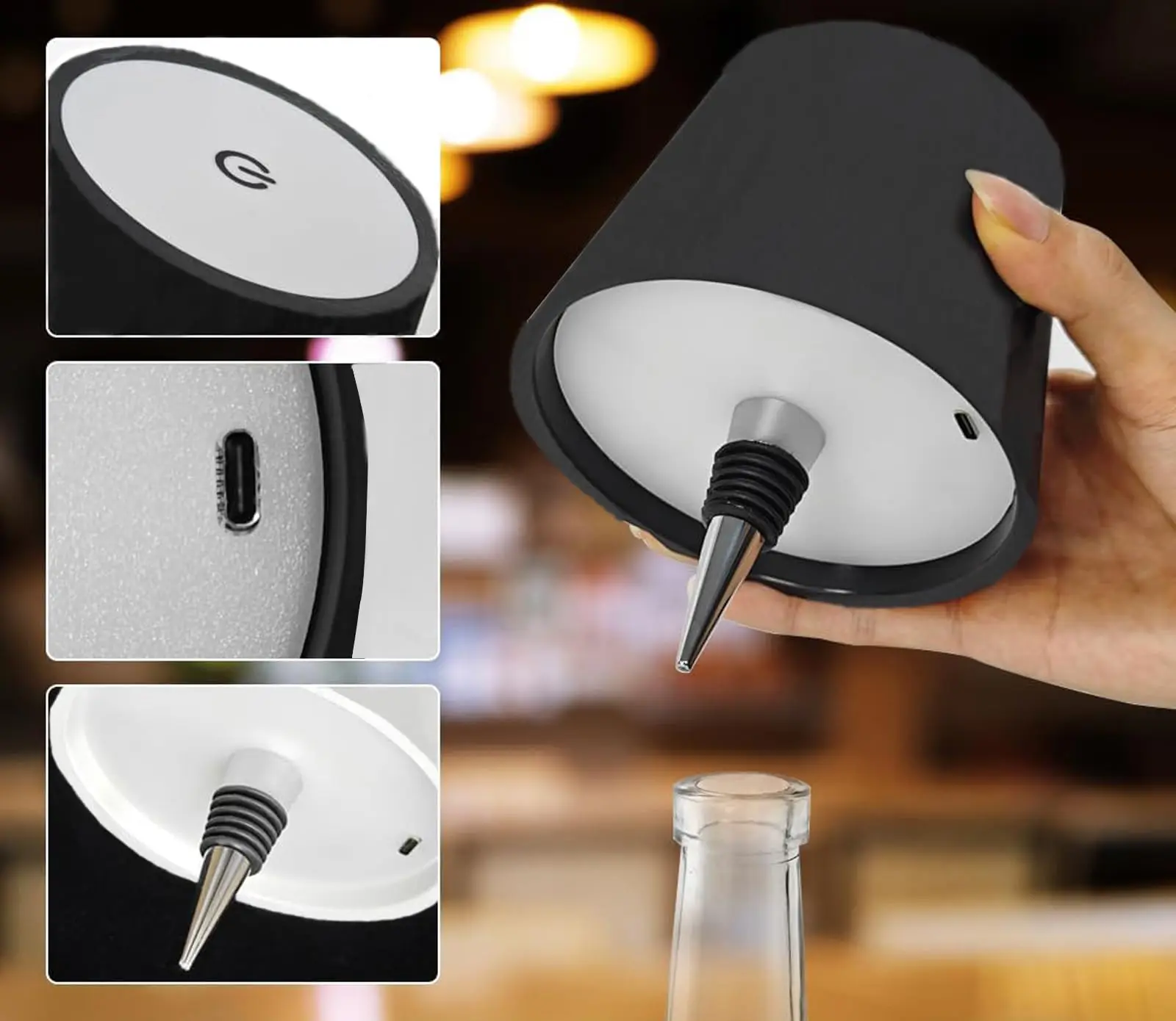 Lululight® — la lampe décorative abat-jour pour bouteille & vase