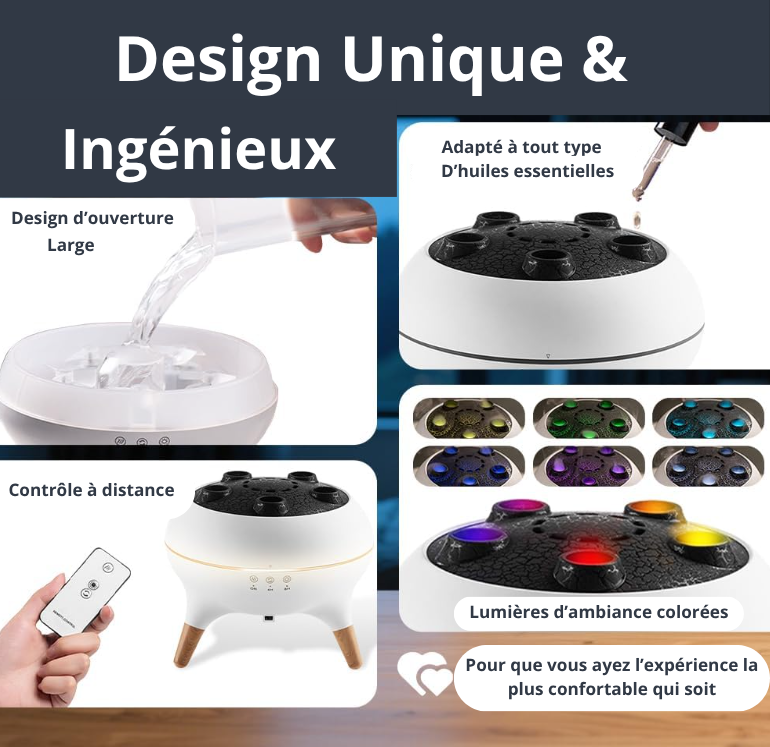 Lulufuser® — Diffuseur d’ambiance “méduses” & halo lumineux