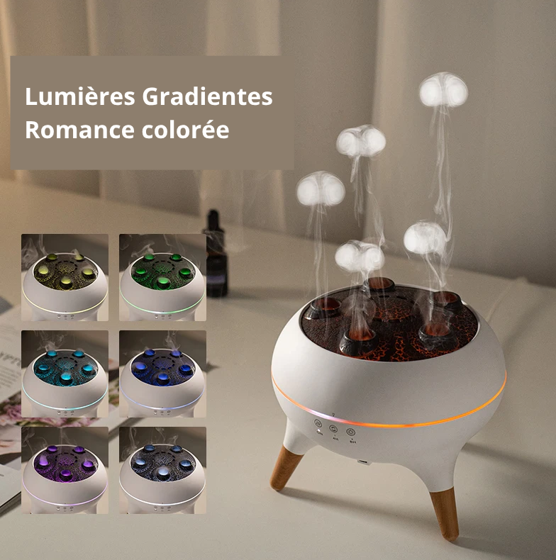 Lulufuser® — Diffuseur d’ambiance “méduses” & halo lumineux