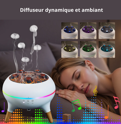 Lulufuser® — Diffuseur d’ambiance “méduses” & halo lumineux